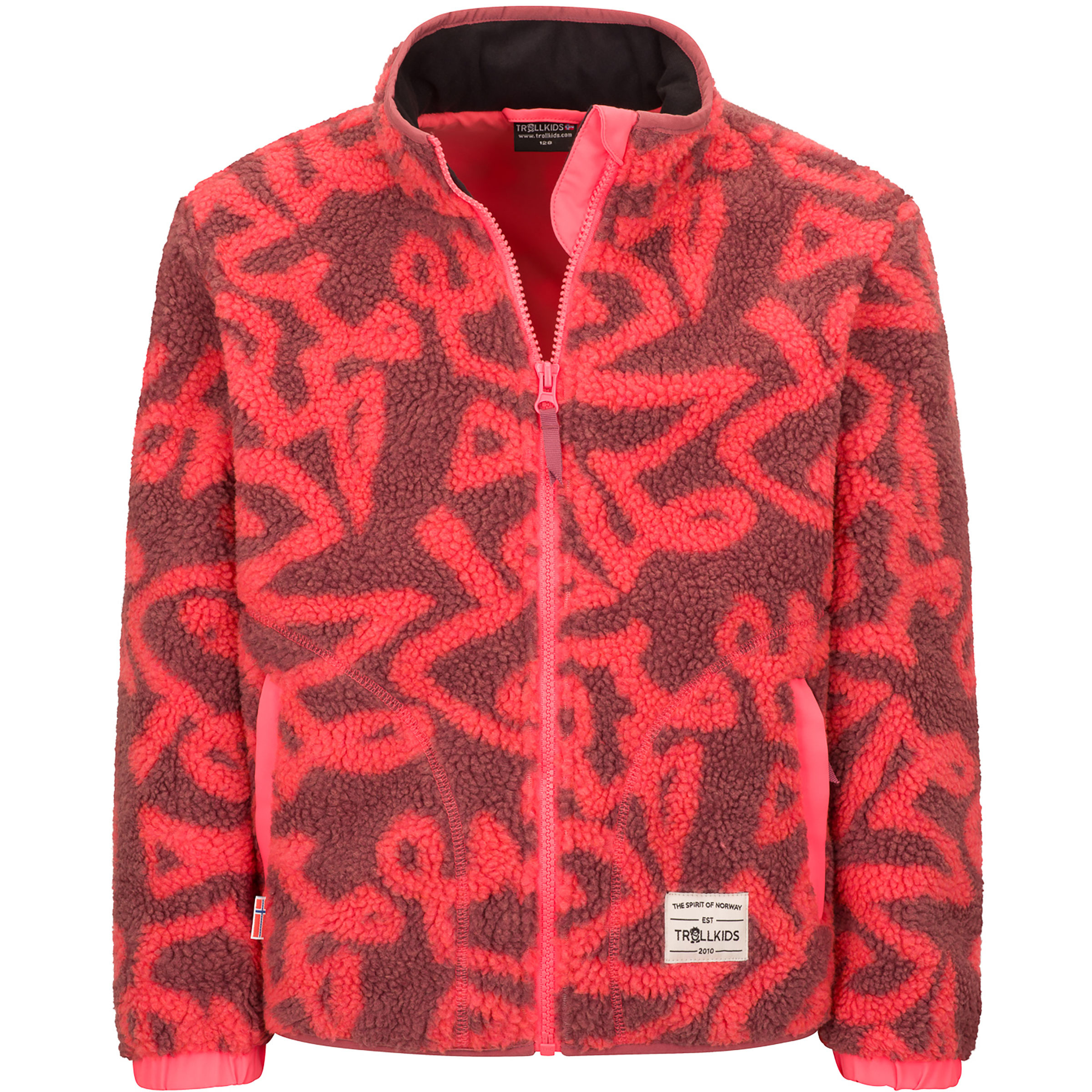Trollkids Lyngdal Kinder Fleecejacke pink Größe 122 Lifestyle Schnell trocknend