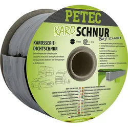 PETEC 87510 Karo Schnur Karosseriedichtschnur Butyl Rund Schwarz 10m Selbstklebend