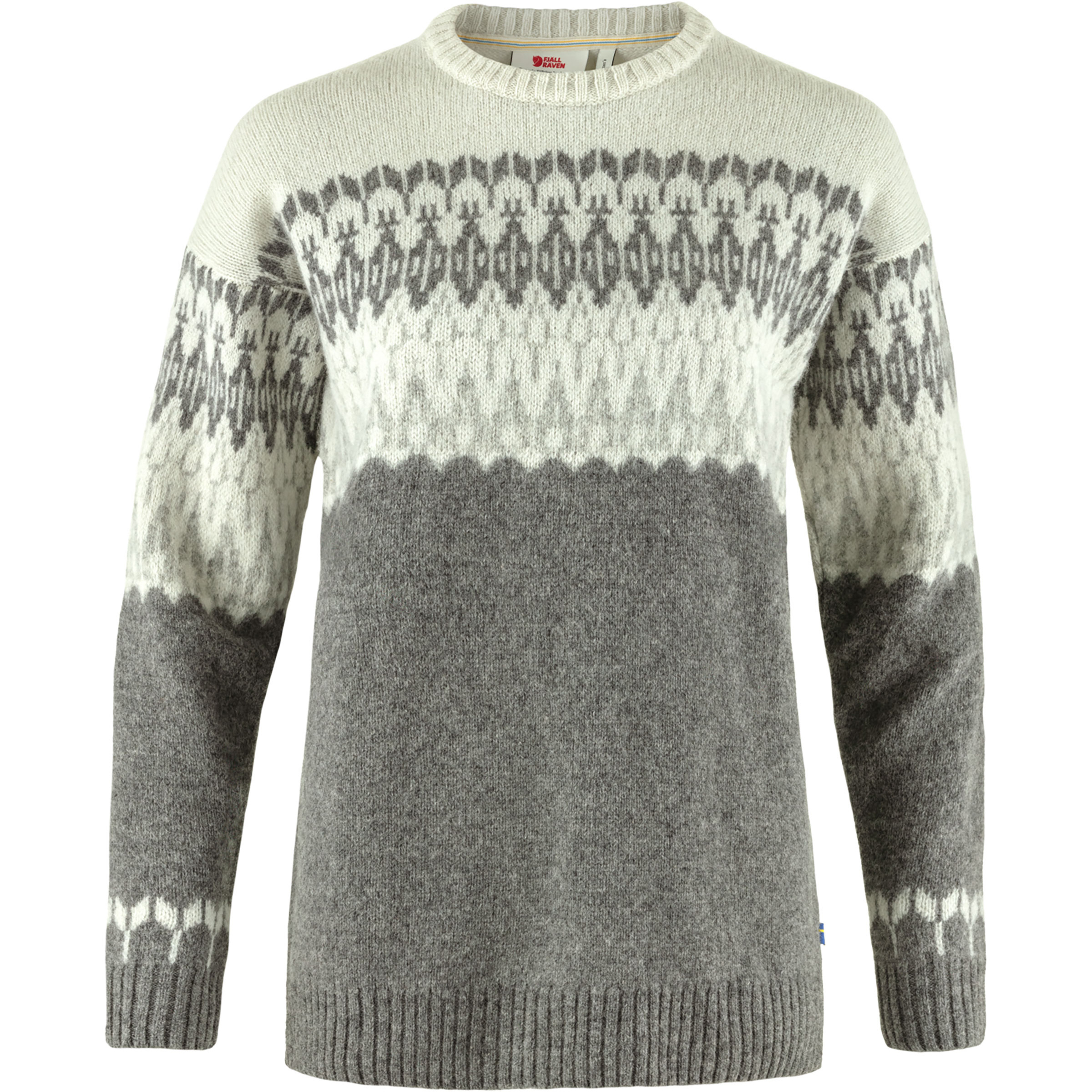 Fjällräven Övik Path Knit Damen Pullover grau Größe L Lifestyle Hautfreundlich