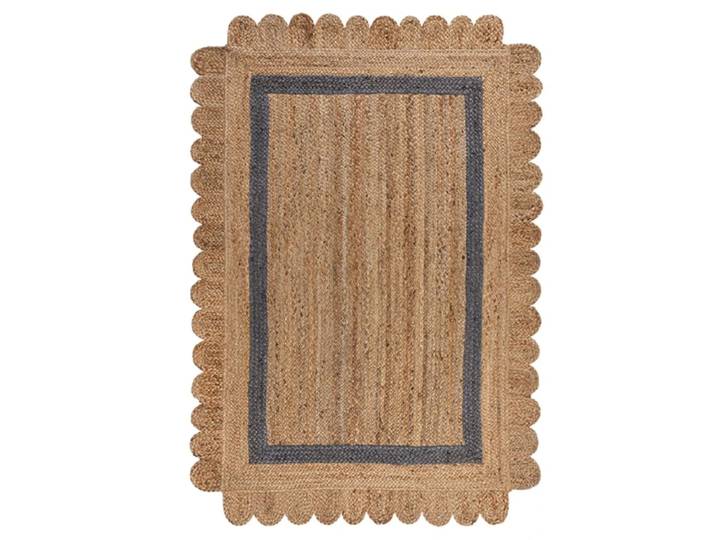 Tapis de salon en jute beige 120x170 cm