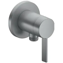 Keuco, Duscharmatur + Badewannenarmatur, EH-Brausemischer IXMO solo Pure UP m Schlauchans. Ros rd Alu-fin