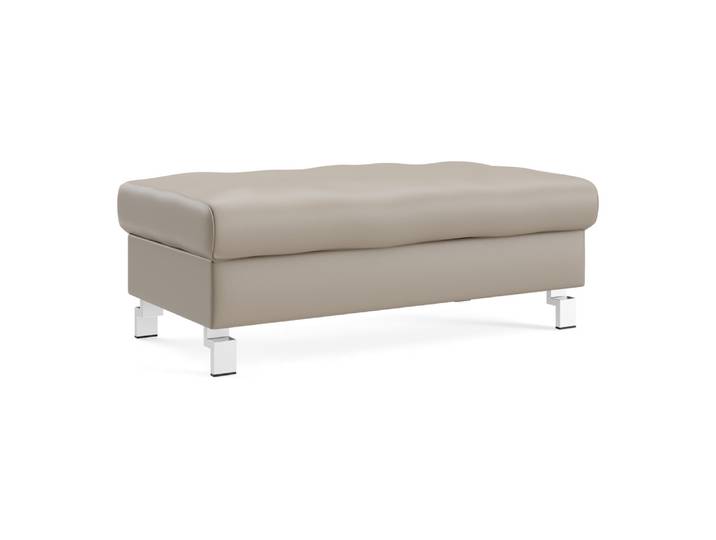 Hocker Classica Plus-8011, Johann Jakob, kat. d, life line bisquit, Leder