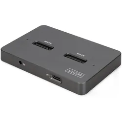 Digitus M.2 NVMe + M.2 SATA SSD Docking Station mit SD-Express Kartenleser, USB-C™, SSD + Festplatte Zubehör