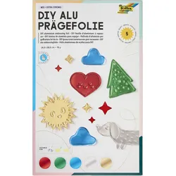 folia Prägefolie farbsortiert, 5 Blatt