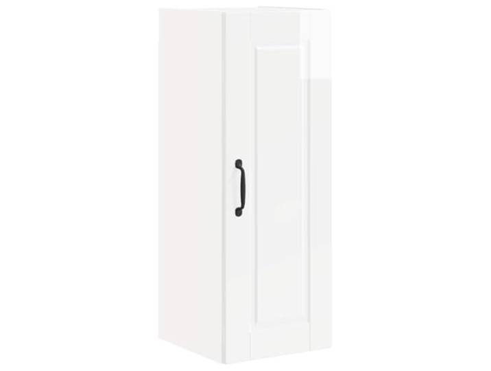 KGHFDVB Wandschrank Porto 30 x 31 x 80 cm Holzwerkstoff Hochglanz Weiß Holzwerkstoff Hochglanz Weiß, 30 x 31 x 80 cm, für moderne Küchen, Wandmontage, feucht abwischbar