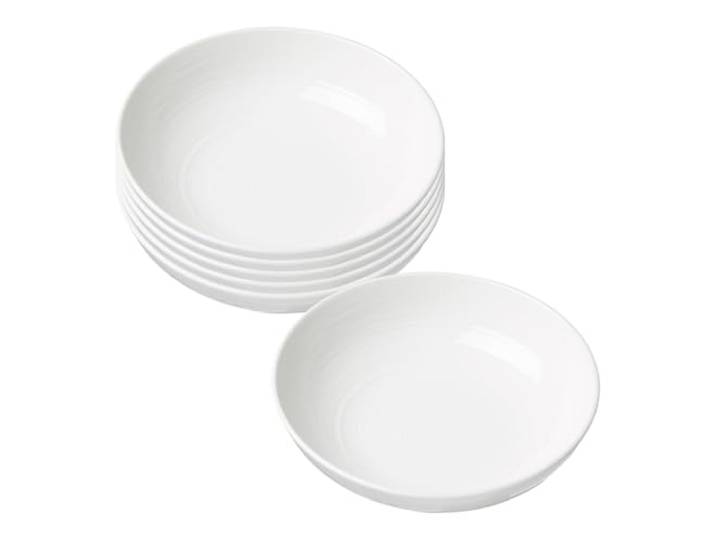 Ritzenhoff & Breker Suomi Suomi Suppenteller 4er Set, 20 cm, Tiefe Teller mit feinen & ausgeprägten Reliefierungen, Skandinavisches Design, Porzellan, Beige