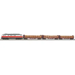 PIKO 58117 H0 Sound-Exklusiv-Set 2022 zum Tag der Offenen Tür: BR 232 + 3 Stammholztransportwagen, WFL, Ep. VI