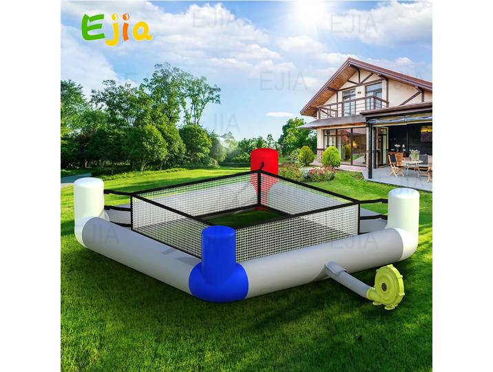 Jeu gonflable extérieur personnalisé en PVC, anneau de boxe interactif, arène, jeux d'anneau de lutte gonflable, jeux de jonction, champ pour adultes et enfants