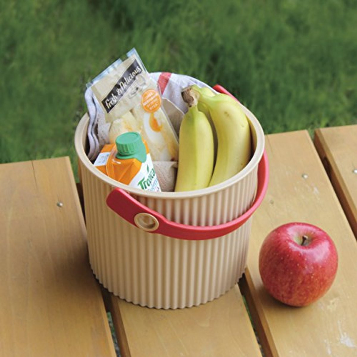 Opbergemmer Mini Blauw Paars - Multifunctionele Stapelbare Emmer en Kruk