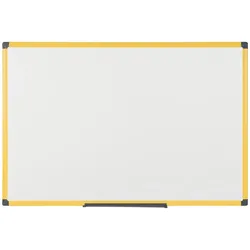 Bi-Office Ultrabrite Whiteboard 150x100cm, Gelber Aluminiumrahmen