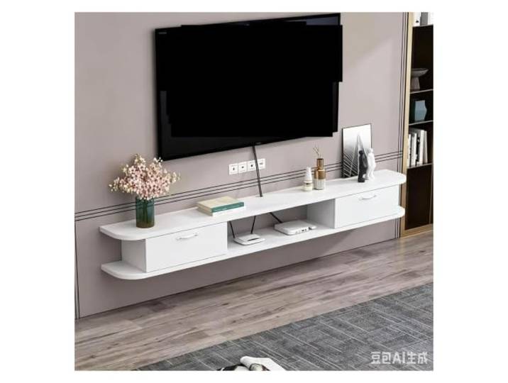 HANELREEZD lowboard Platzsparender schwebender TV-Ständer zur Wandmontage Moderne Hintergrundwand for kleine Räume im Wohnzimmer und Schlafzimmer