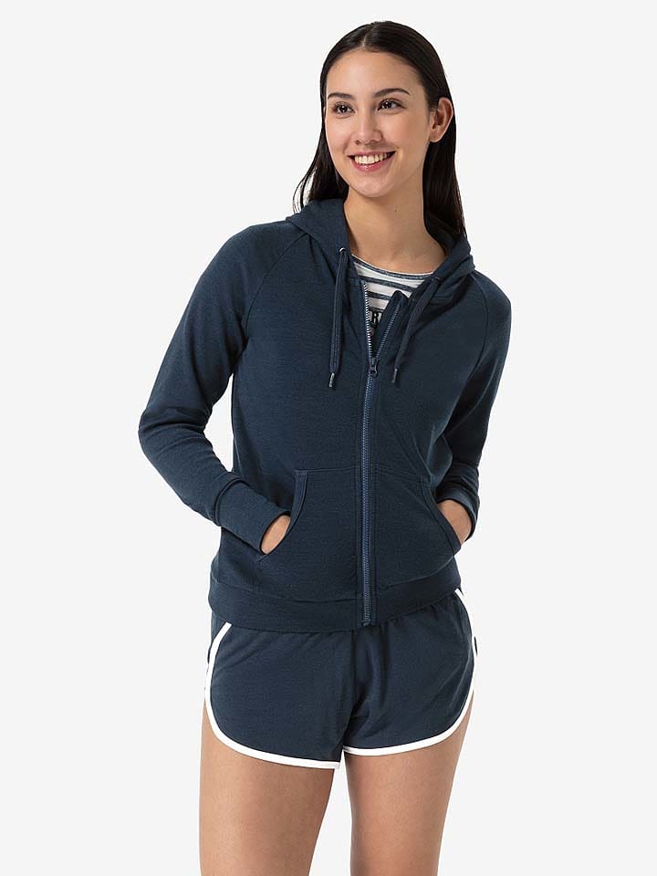 super.natural Sweatjacke "Everyday" in Dunkelblau - S
