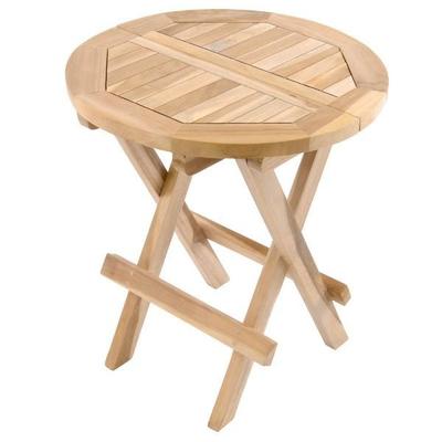 Beistelltisch Blumen Hocker Tisch Teakholz