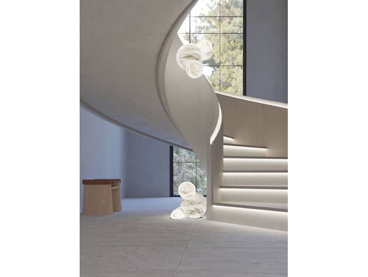 Design en marbre naturel E14 LED Lustre Lustre albâtre Suspension Luminaire Lampen Suspension pour salon escalier
