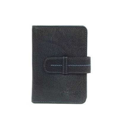 Geldbörse MARGELISCH "Zürich 1", Damen, blau (steel blau), Leder, Kleinlederwaren, aus LWG zertifiziertem Leder
