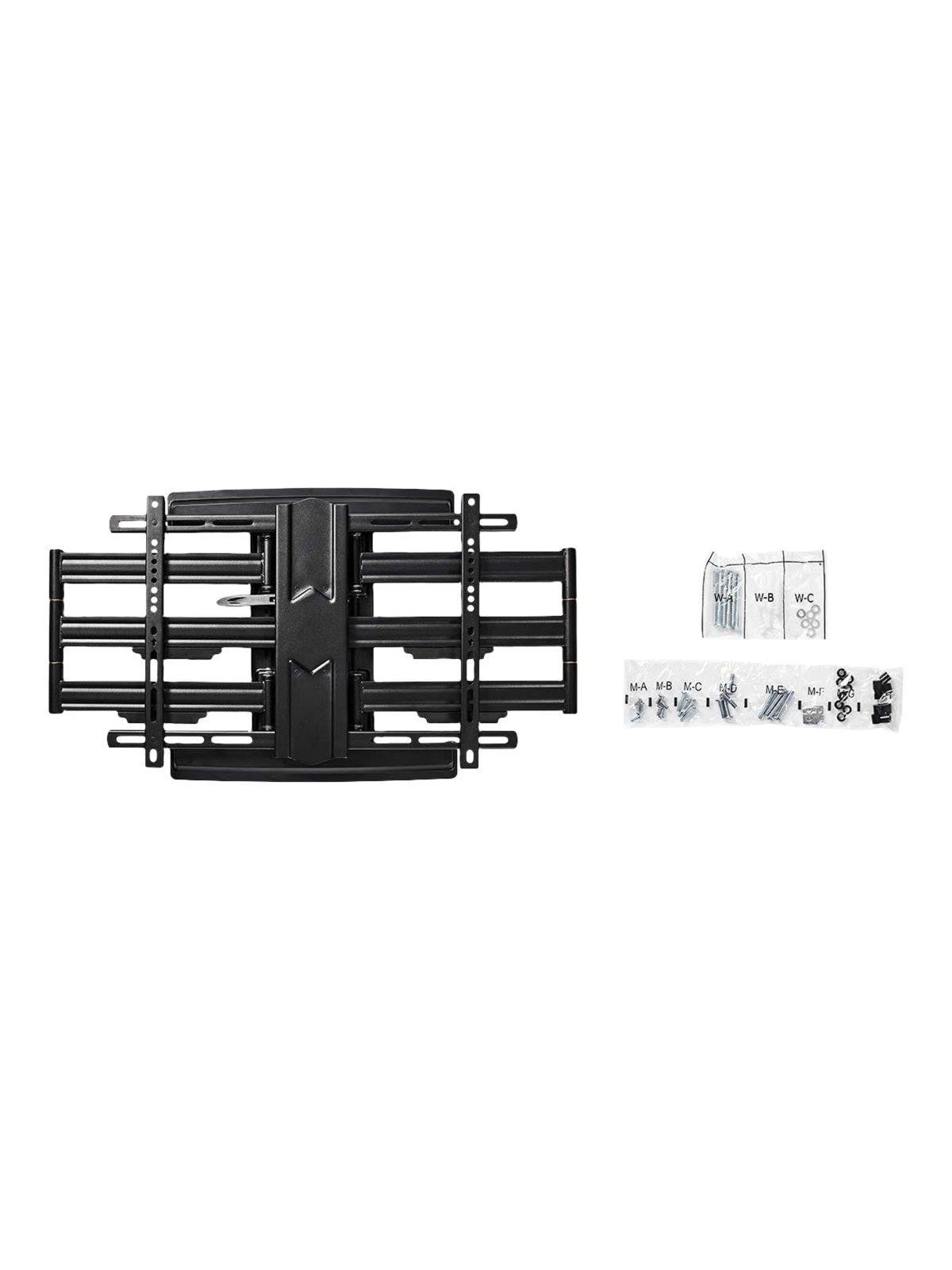Nedis TVWM6551BK bracket - full-motion - for TV - black - Max 70 kg - recommended for 80"