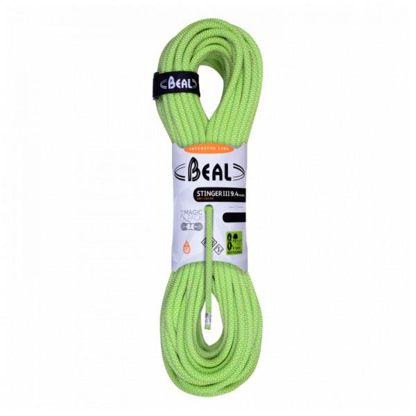 Beal - Stinger III 9.4 mm - Einfachseil Länge 80 m grün