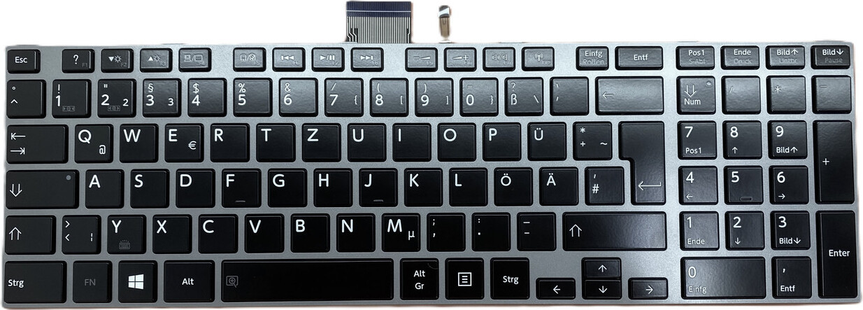 T-ProTek Duits toetsenbord compatibel met Toshiba Satellite L855-12K