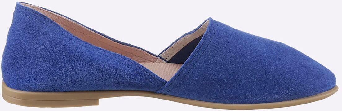 Slipper HEINE, Damen, Gr. 38, blau (royalblau), Textil, Schuhe Slipper royalblau 38