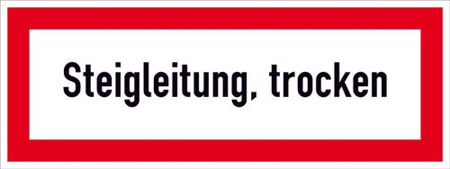 SafetyMarking 21.2879 Hinweisschild Steigleitung, trocken Folie selbstklebend (B x H) 210mm x 74mm 1St.