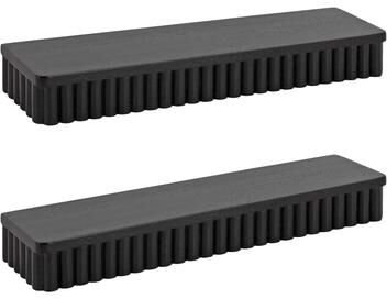 Kate and Laurel Reid Ribbed Floating Shelves
