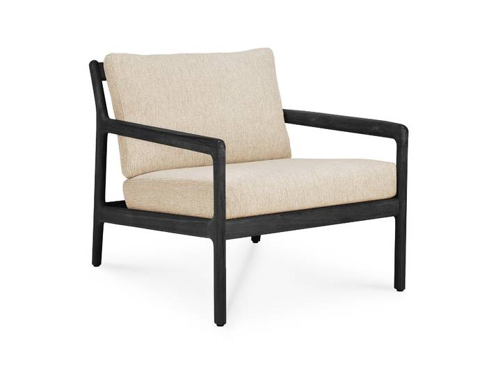 Ethnicraft Jack Outdoor-Loungesessel Teak mit Stoffkissen