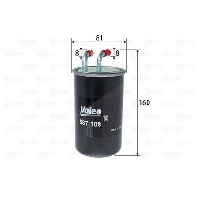 Valeo Kraftstofffilter [Hersteller-Nr. 587108] für Mitsubishi