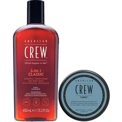 American Crew Classic Fiber + 3in1 Classic Set (Fiber 50g + 3in1 450ml)