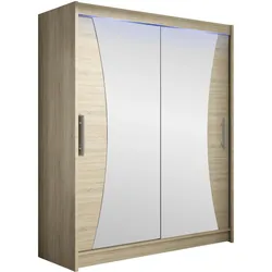 SCHWEBETÜRENSCHRANK Westa IX, mit RGB LED Beleuchtung