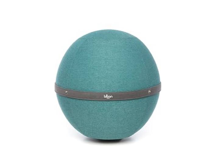 Bloon Sitzball für Büro, ergonomisch, gegen Rückenschmerzen oder Ischias, bequem für die Heimarbeit oder Gaming – Ballstuhl/Seat Ball 55 – 65 cm Durchmesser (Langon, Regular)