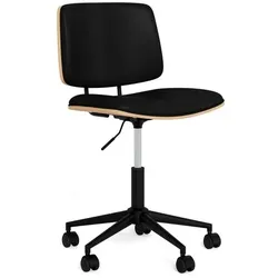 DAHEIM Drehstuhl Owen Lederoptik Schwarz