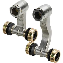 Press Heizkörperanschlussstück-Set mit IG Modell 5373 Messing Viega Raxofix Kontur SC (Ausführung: 20 - 1/2'' IG - 20)