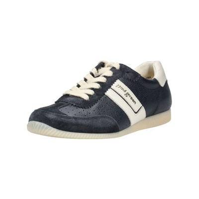 Schnürschuh PAUL GREEN "Paul Green Halbschuhe Glattleder", Damen, Gr. 39, blau, Glattleder, Schuhe Schnürschuh