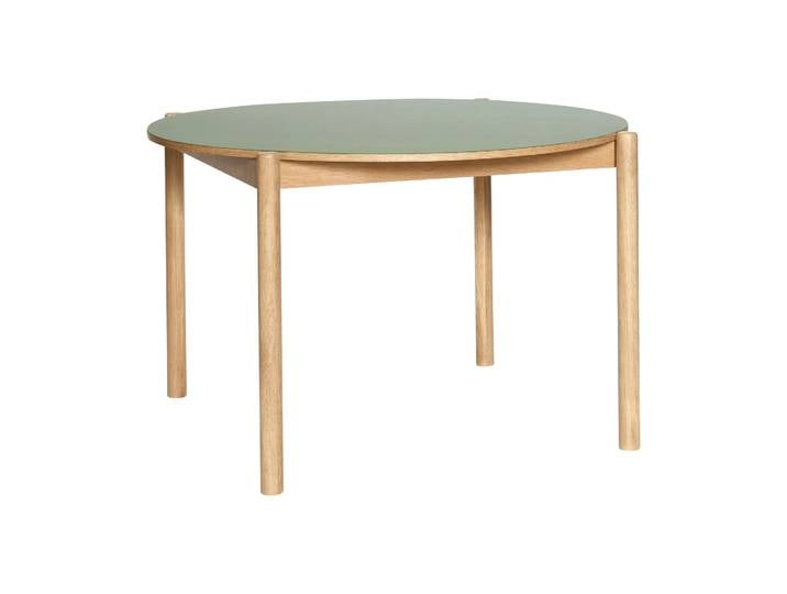Hübsch Oblique Esstisch Olive, Ø126 cm