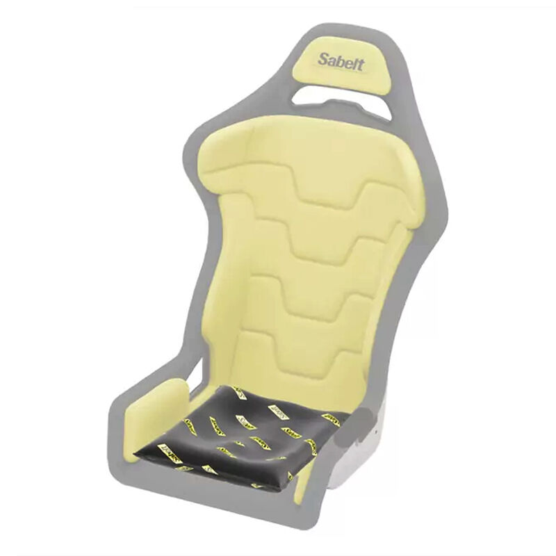 Sabelt Sim Foam Pro Kit Seat, Sitzkissen, formstabil, ergonomisch, 40x50 cm - schwarz