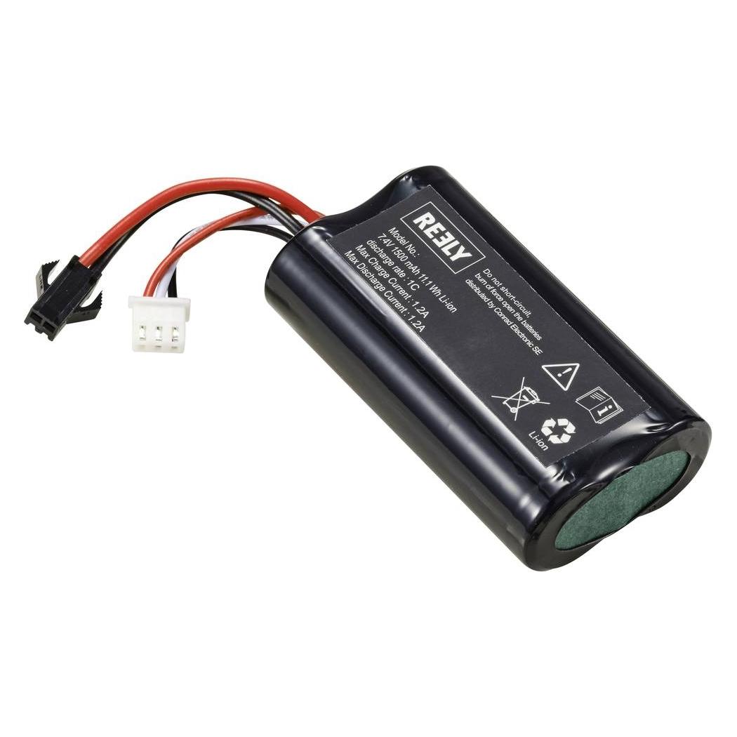 Reely Modellbau-Akkupack (LiIon) 7.4 V 1500 mAh Zellen-Zahl: 2 Racingpack JST S (1500 mAh, 7.40 V) (RE-8705349)