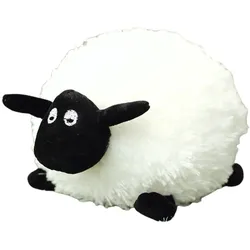 Plüsch-Maskottchen Kuschelschaf mit lockiger Wolle Weiß 20cm
