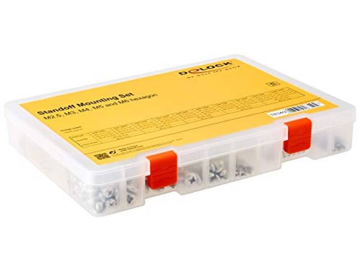 Delock Afstandhouders bevestigingsset M2.5, M3, M4, M5, M6 zeskant 362 stuks