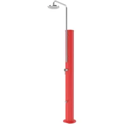 Pooldusche Chrome Solar aus Edelstahl unterschiedliche Farben V2A