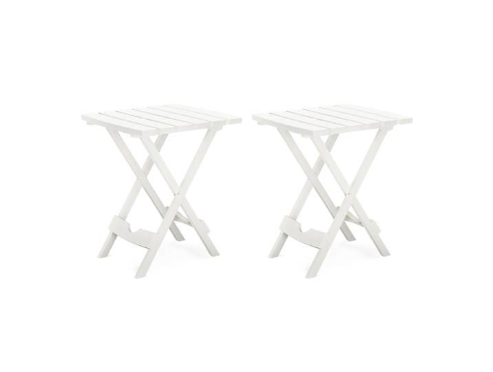 Beistelltisch klappbar 44 x 38 cm 2er Set weiss