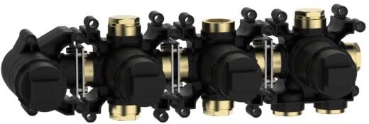 Herzbach MODUL7 Einbaukörper 70.720003.1.09 PUSH-Thermostat 2 Verbraucher