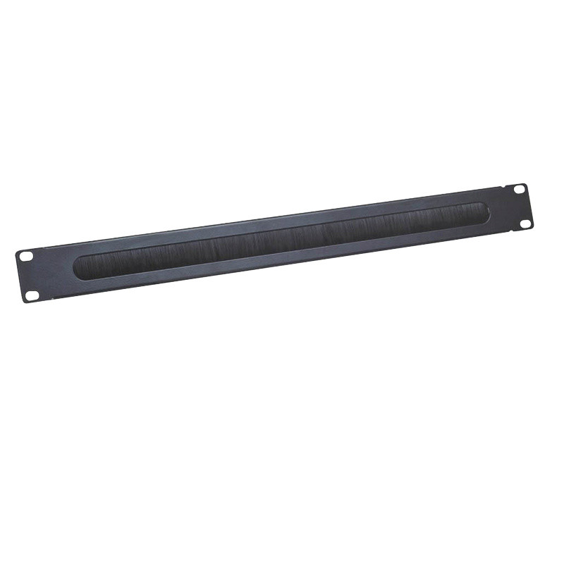 LogiLink 19 inch kabeldoorvoer met borstelinzetstuk, 1HE, zwart