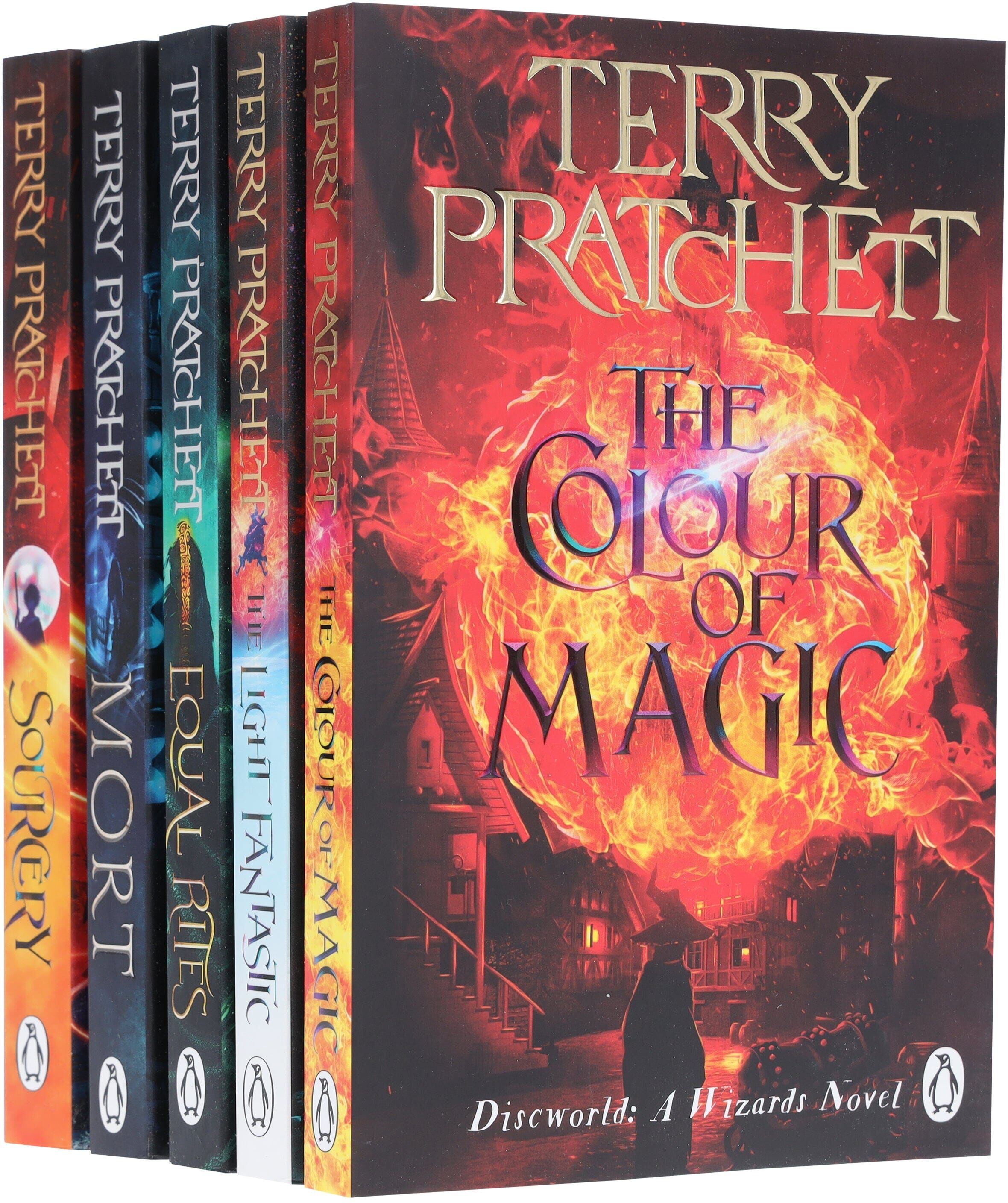 Discworld Series by Terry Pratchett: Book 1-5 Collection Set - Fiction - Paperback Penguin Random House