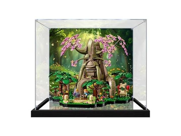 Acryl-Vitrine für Lego 77092 Deku Baummodell, staubdichte transparente Vitrine, Modellsammlung Vitrine (Modell nicht enthalten)