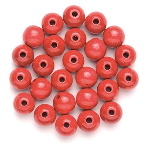 Glorex Holzperle 6mm 118St rot (74071797)