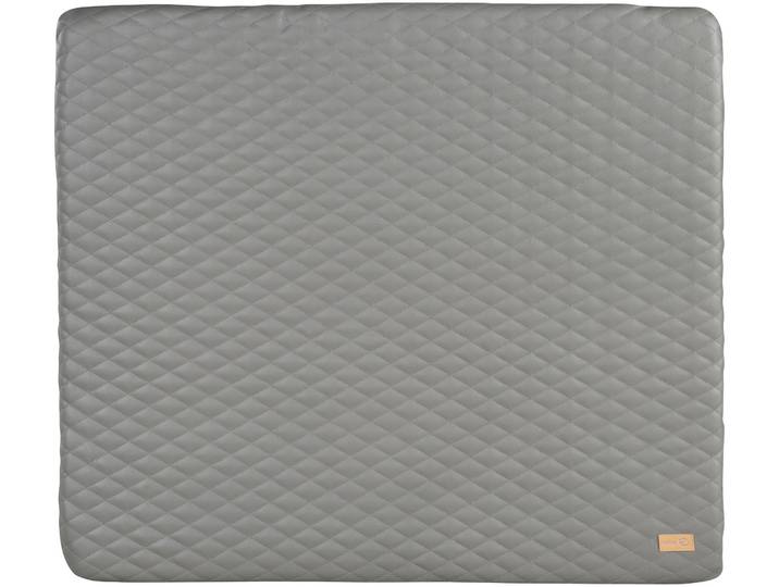 Wickelauflage ROBA Luxe, stone gesteppt , grau (stone), PU-Beschichtung, Polyestervlies, Wickelauflagen, Wickelauflage