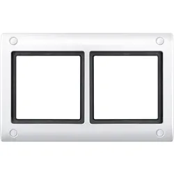 Merten 401219 AQUADESIGN-Rahmen mit Verschraubung, 2fach, polarweiß
