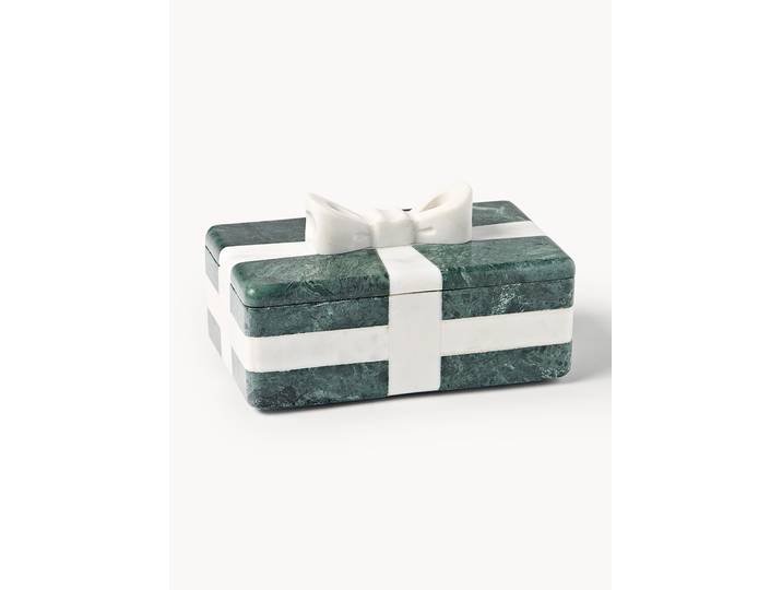 Boîte de Noël en marbre Cutemas, larg. 19 cm
