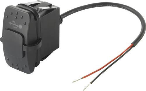 TRU COMPONENTS Dual USB Ladegerät Steckdose 4,2A blau Buchse, Einbau TC-9070408 Inhalt: 1St.