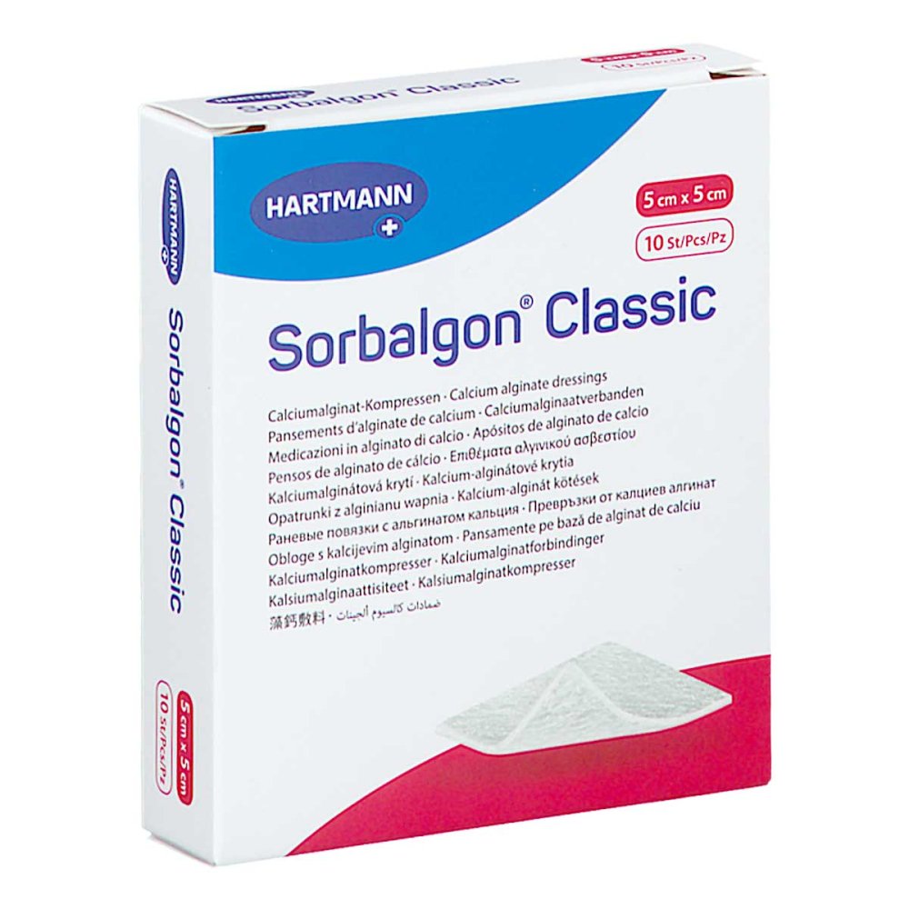 PAUL HARTMANN AG Sorbalgon Classic 5x5 Cm Calciumalginat-kompresse 17834376